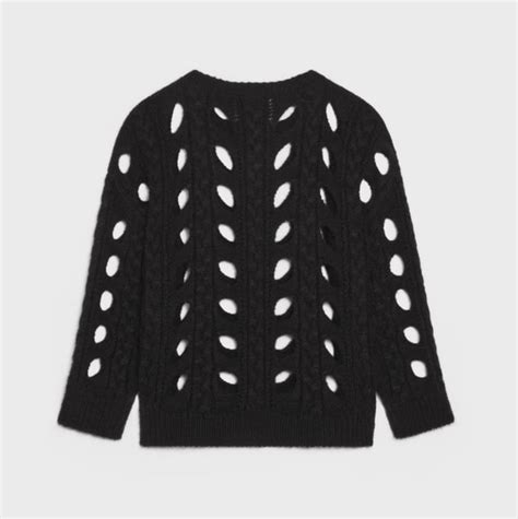 celine cable knit sweater|Cable.